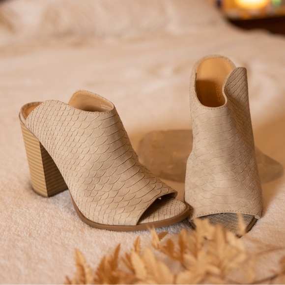Express Open Toe Booties - Picture 2 of 4